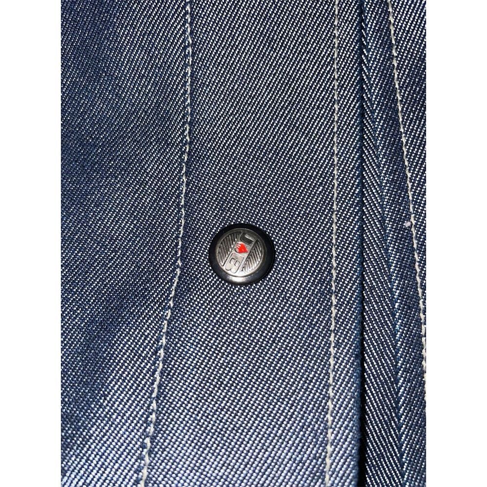 JOHNNY BLAZE Denim Jean Jacket L Men's Heavy Thick Jean Vintage Blue Method Man - Picture 5 of 11